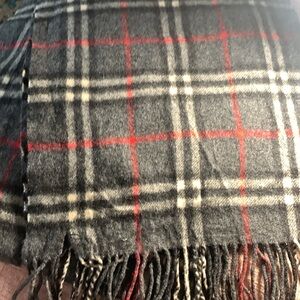 Burberry Plaid Scarf with Fringe